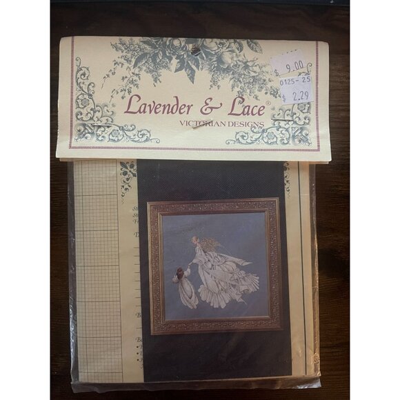 Lavender & Lace Angel of Mercy‎ Cross Stitch Pattern LL23 NIP - Picture 1 of 2